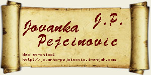 Jovanka Pejčinović vizit kartica